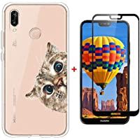 Laixin Funda para Huawei P20 Lite Transparente Carcasa TPU Silicona Case Cover [Anti-arañazos] Cristal Bumper…